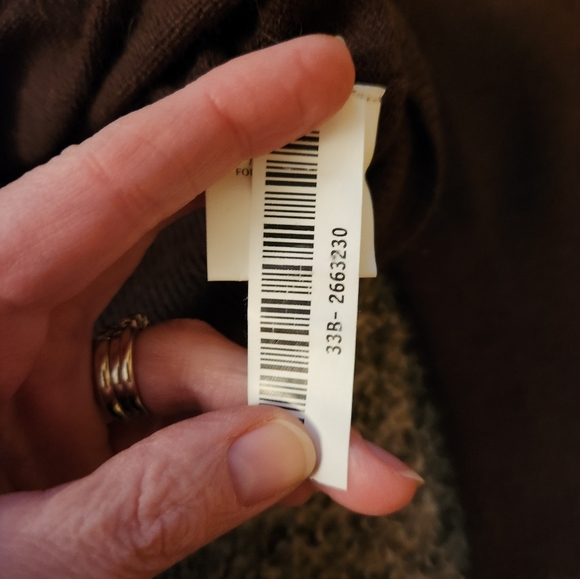 CB Costa Blanca Rabbit Fur Blend V-Neck Cardigan Sweater Brown Medium - Picture 4 of 8